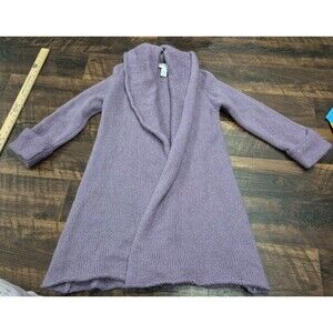 SOFT SURROUNDINGS Wool Mohair Blend Long Open Cardigan Telluride Topper PS